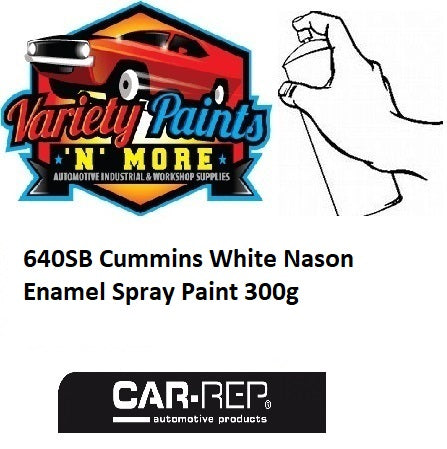 640SB Cummins White Nason Enamel Spray Paint 300g