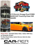 672 Electric Orange Pearl FORD BASECOAT Touch Up Paint 300 GRAMS