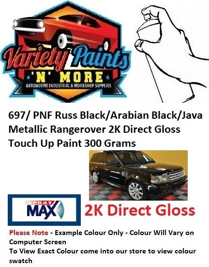 697/ PNF Russ Black/Arabian Black/Java Metallic Rangerover 2K Direct Gloss Touch Up Paint 300 Grams