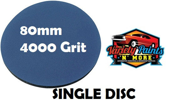 Smirdex 4000 Grit SINGLE Foam Matt Disc 80mm