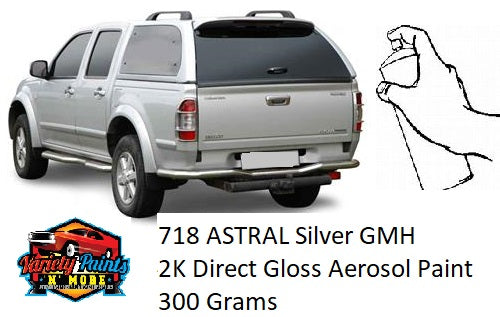 718 Astral Silver Metallic GMH 2K Direct Gloss Aerosol Spray Paint 300 Gram