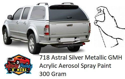 718 Astral Silver Metallic GMH Acrylic Aerosol Spray Paint 300 Gram