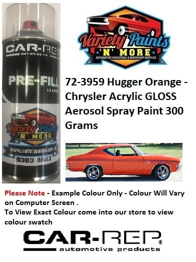 72-3959 Hugger Orange - Chrysler Acrylic GLOSS Aerosol Spray Paint 300 Grams