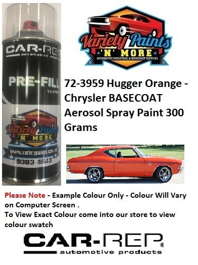 72-3959 Hugger Orange - Chrysler BASECOAT Aerosol Spray Paint 300 Grams