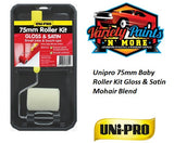 Unipro 75mm Baby Roller Kit Gloss & Satin Mohair Blend