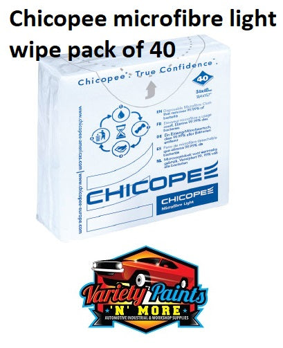 Chicopee microfibre light wipe pack of 40
