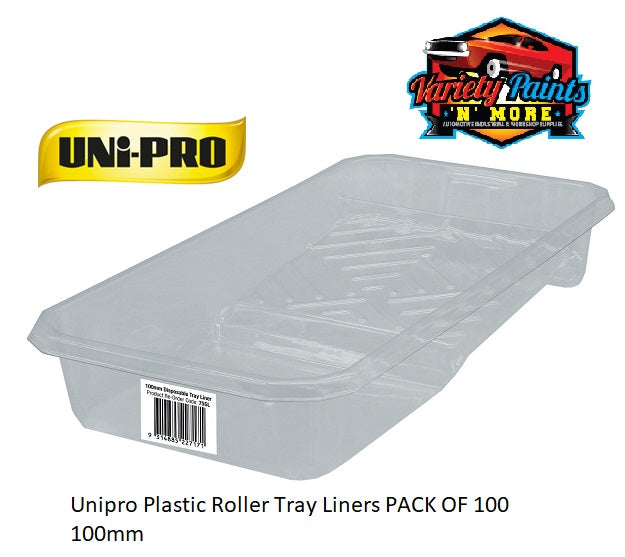 Unipro Plastic Roller Tray Liners PACK OF 100 100mm