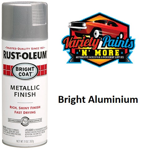 RustOLeum Stops Rust Bright Coat Metallic Finish Aluminium 312g