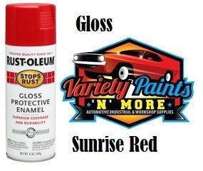 RustOLeum Stops Rust Sunrise Red Gloss Aerosol 340g