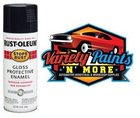 RustOLeum Stops Rust Gloss Black Aerosol 340g