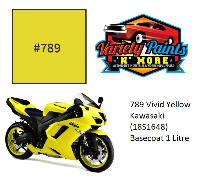 789 Vivid Yellow Kawasaki (18S1648) Basecoat 1 Litre