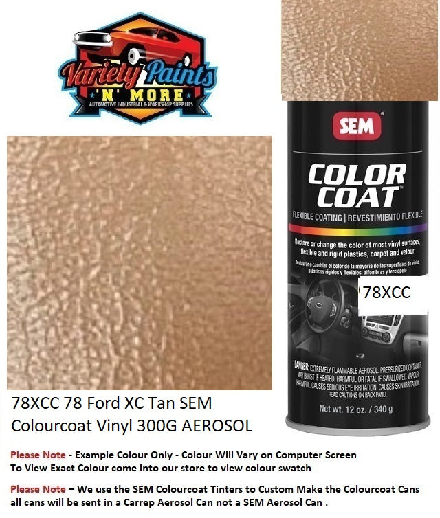 78XCC 78 Ford XC Tan SEM  Colourcoat Vinyl 300G Spray Paint