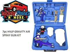 7pc HVLP GRAVITY AIR SPRAY GUN KIT (600ml Gun & Mini Gun ) 2 Gun KIT 