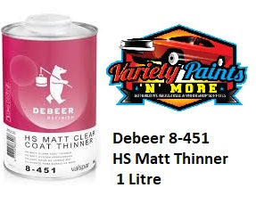 Debeer 8-451 HS Matt Thinner 1 Litre