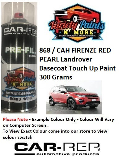 LRC868/CAH Landrover Firenze Red Pearl Basecoat Touch Up Paint 300 Grams