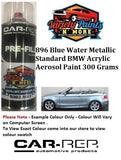 896 Blue Water Metallic Standard BMW ACRYLIC Aerosol Paint 300 Grams