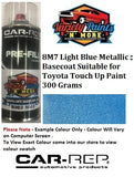 8M7 Light Blue Metallic BASECOAT Suitable for Toyota Touch Up Paint 300 Grams