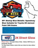 8P1 Bishop Blue Metallic /Speedway Blue Suitable for Toyota 2K Aerosol Paint 300 Grams