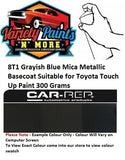 8T1 Grayish Blue Mica Metallic Basecoat Suitable for Toyota Touch Up Paint 300 Grams