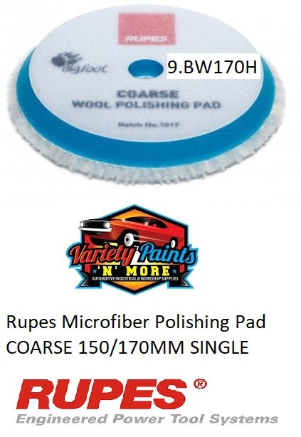 Rupes Microfiber Polishing Pad  COARSE 150/170MM SINGLE