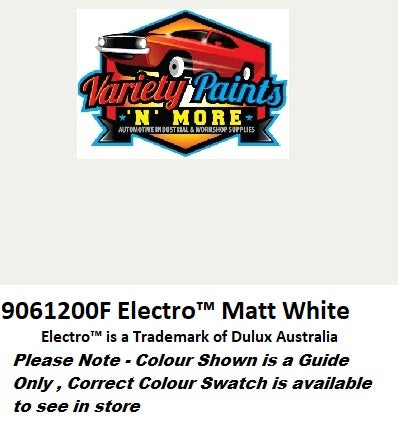 Electro Flat White Powdercoat Spray Paint 300g 9061200F