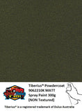 Tiberius Powdercoat 9062210K MATT Spray Paint 300g (NON Textured) 