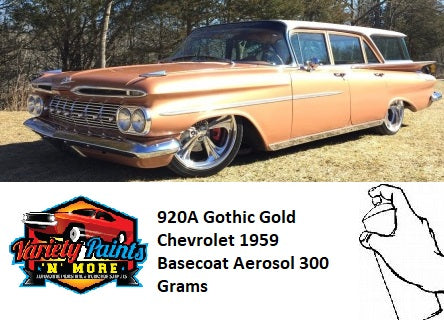 920A Gothic Gold Chevrolet 1959 Basecoat Aerosol 300 Grams