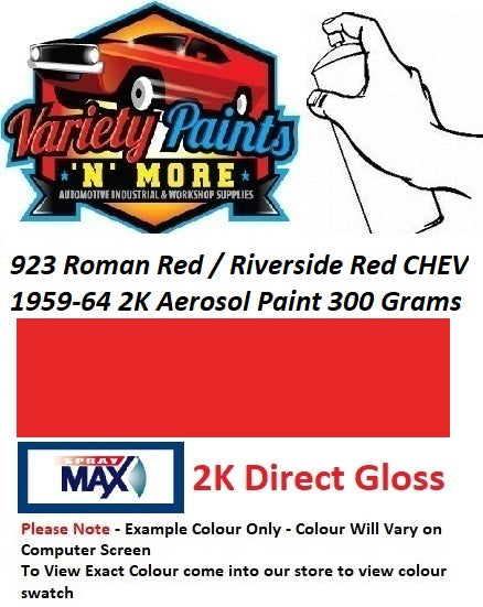 923 Roman Red / Riverside Red CHEV 1959-64 2K Aerosol Paint 300 Grams 