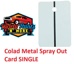 WHITE Colad Metal Spray Out Cards 1 single