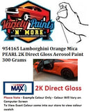 954165 Lamborghini Orange Mica PEARL 2K Direct Gloss Aerosol Paint 300 Grams