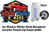 A1 Winter White Ford Standard Acrylic Touch Up Paint 50ML