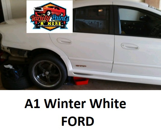 A1 Winter White Ford Standard Acrylic Touch Up Paint 300G 1IS 101