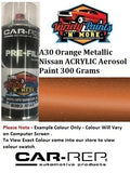 A30 Orange Metallic Nissan ACRYLIC Aerosol Paint 300 Grams