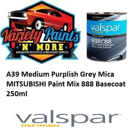 A39 Medium Purplish Grey Mica MITSUBISHI Paint Mix 888 Basecoat 250ml