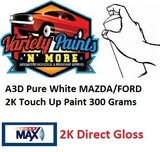 A3D Pure White MAZDA/FORD 2K Touch Up Paint 300 Grams 1IS 65A