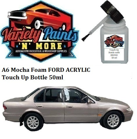 A6 Mocha Foam FORD ACRYLIC Touch Up Bottle 50ml