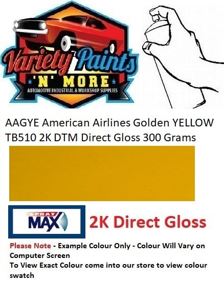 AAGYE American Airlines Golden YELLOW TB510 2K DTM Direct Gloss 300 Grams