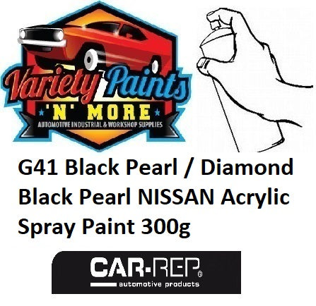 G41 Black Pearl / Diamond Black Pearl NISSAN Acrylic Spray Paint 300g 1IS 36A