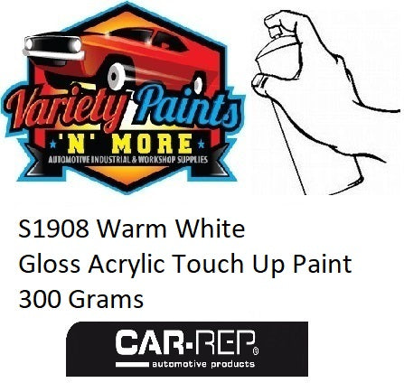 S1908 Warm White Gloss Acrylic Touch Up Paint 300 Grams