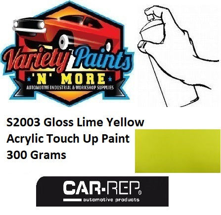 S2003 Gloss Lime Yellow Acrylic Touch Up Paint 300 Grams