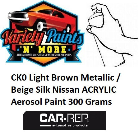 CK0 Light Brown Metallic / Beige Silk Nissan ACRYLIC  Aerosol Paint 300 Grams