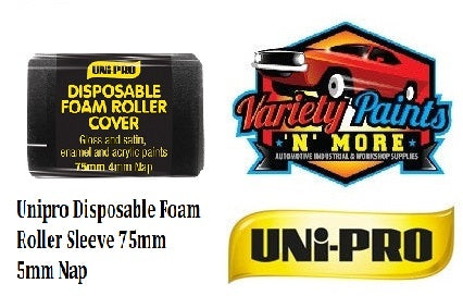 Unipro Disposable Foam Roller Sleeve 75mm 5mm Nap