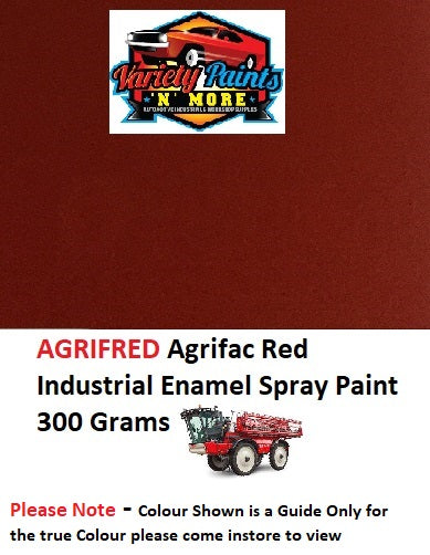 AGFRED Agrifac Red Industrial Gloss Enamel Spray Paint 300g