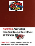 AGFRED Agrifac Red Industrial Gloss Enamel Spray Paint 300g 