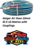 Geiger Air Hose 10mm ID X 10 Metres with Couplings 