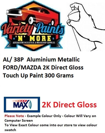 AL/ 38P  Aluminium Metallic FORD/MAZDA 2K Direct Gloss Touch Up Paint 300 Grams