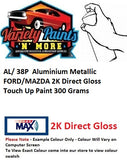 AL/ 38P  Aluminium Metallic FORD/MAZDA 2K Direct Gloss Touch Up Paint 300 Grams 