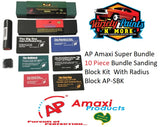 AP Amaxi Super Bundle 10 Piece Bundle Sanding Block Kit With Radius Block AP-SBK 