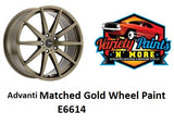 Advanti Matched Gold Wheel Paint Colour Basecoat  Aerosol Paint 300 Grams 