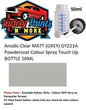 Anodic Clear MATT (GREY) GY221A Powdercoat Colour Spray Touch Up BOTTLE 50ML 